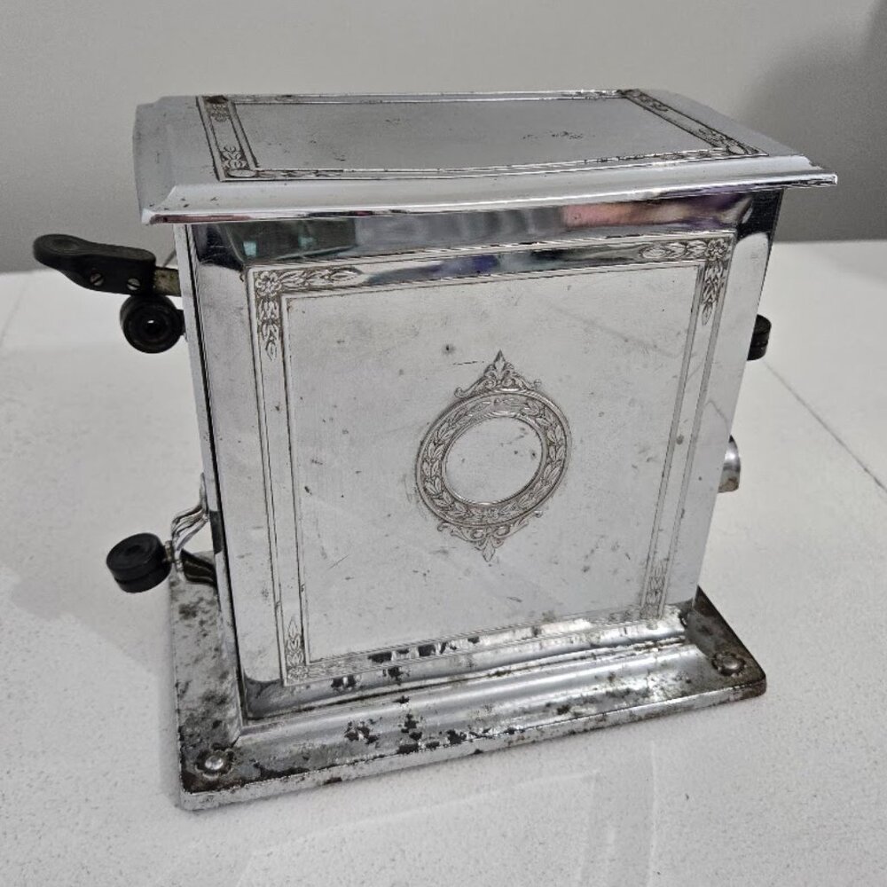 Vintage Universal Toaster Model E7222 Single Slice Retro Untested No Cord Old